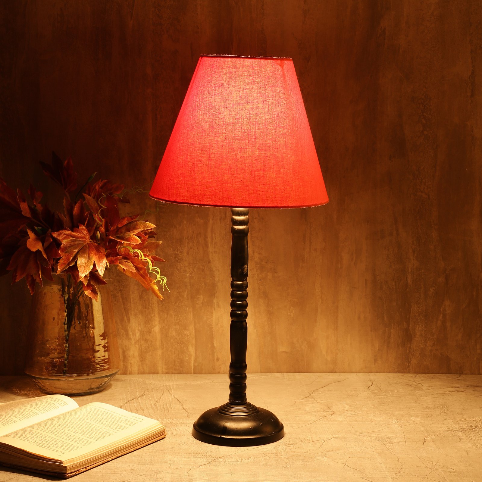 Metal Table Lamp Suitable For Bedroom Office And Living Room, Pack Of 1(Complete Set)