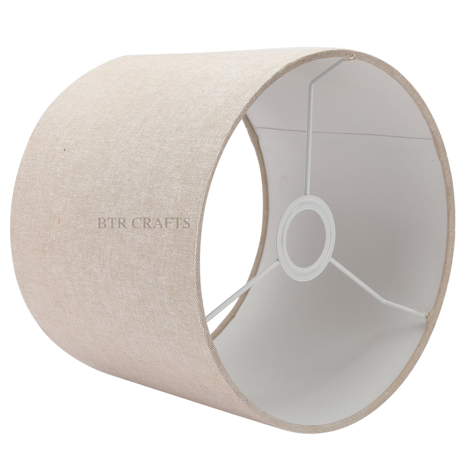 10 Inches Drum Lamp Shade, Suitable For Table and Floor Lamp(Beige) - Image 3