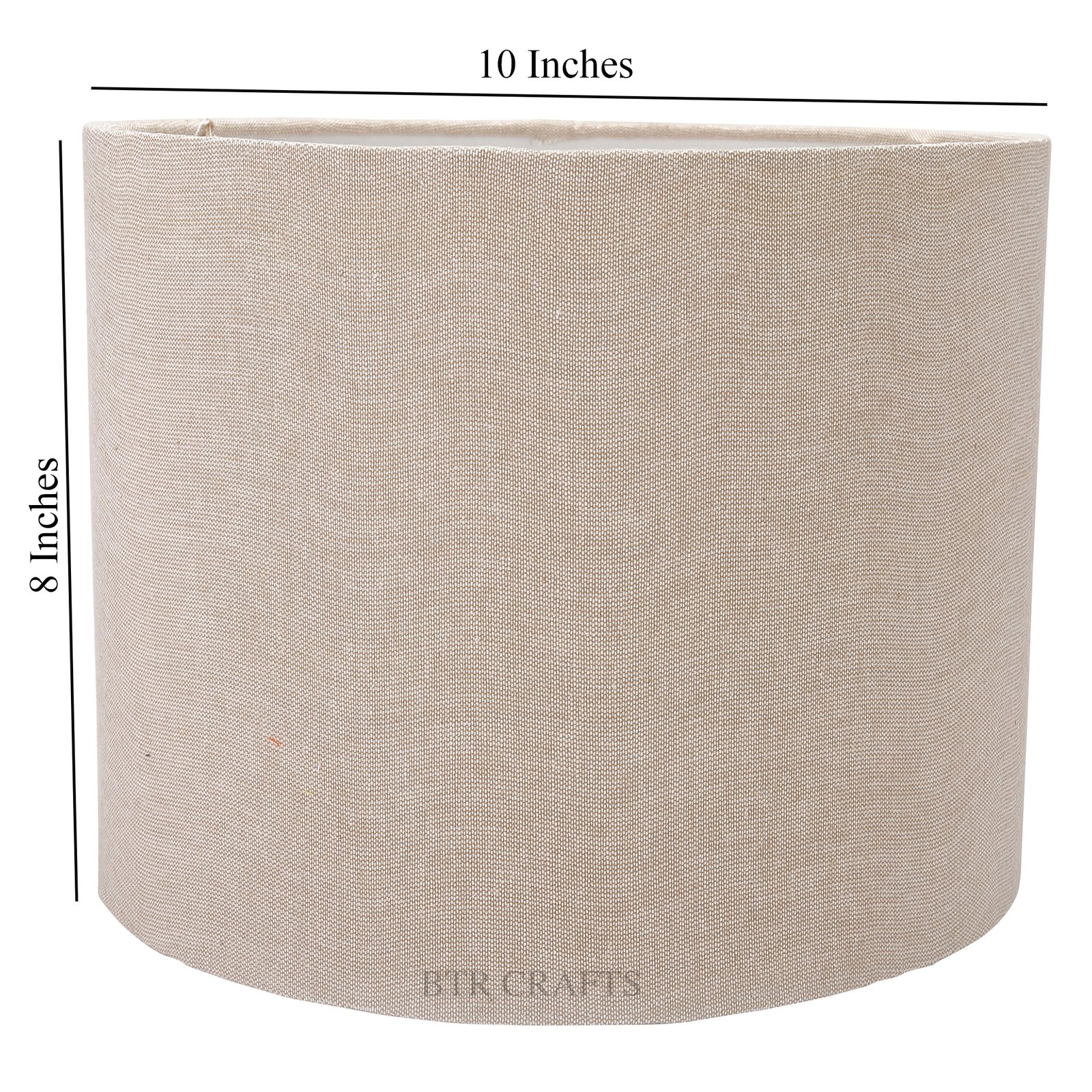 10 Inches Drum Lamp Shade, Suitable For Table and Floor Lamp(Beige) - Image 4