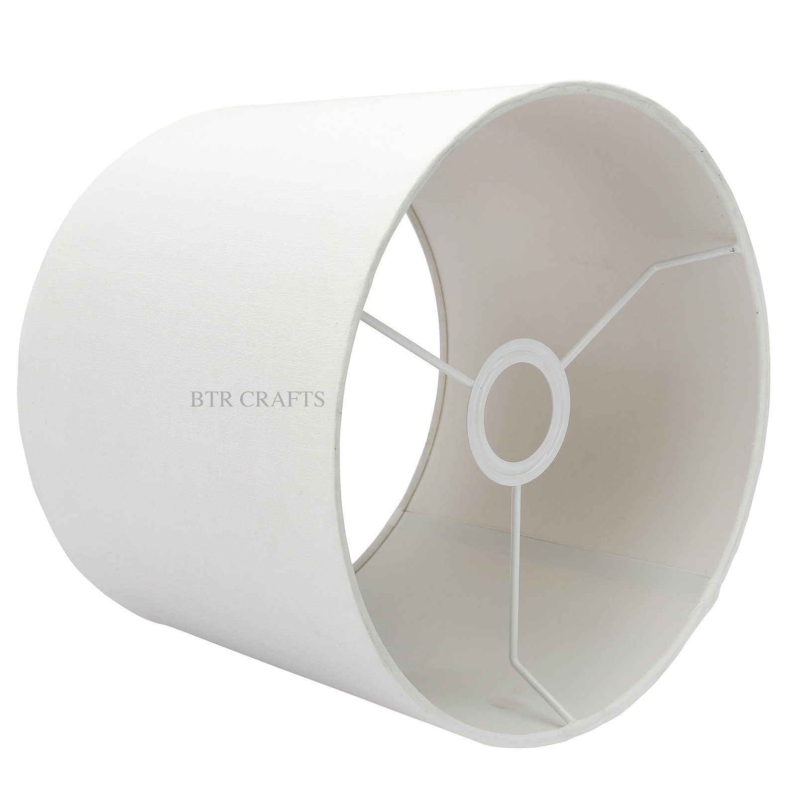 10 Inches Drum Lamp Shade, Suitable For Table and Floor Lamp(White) - Image 4