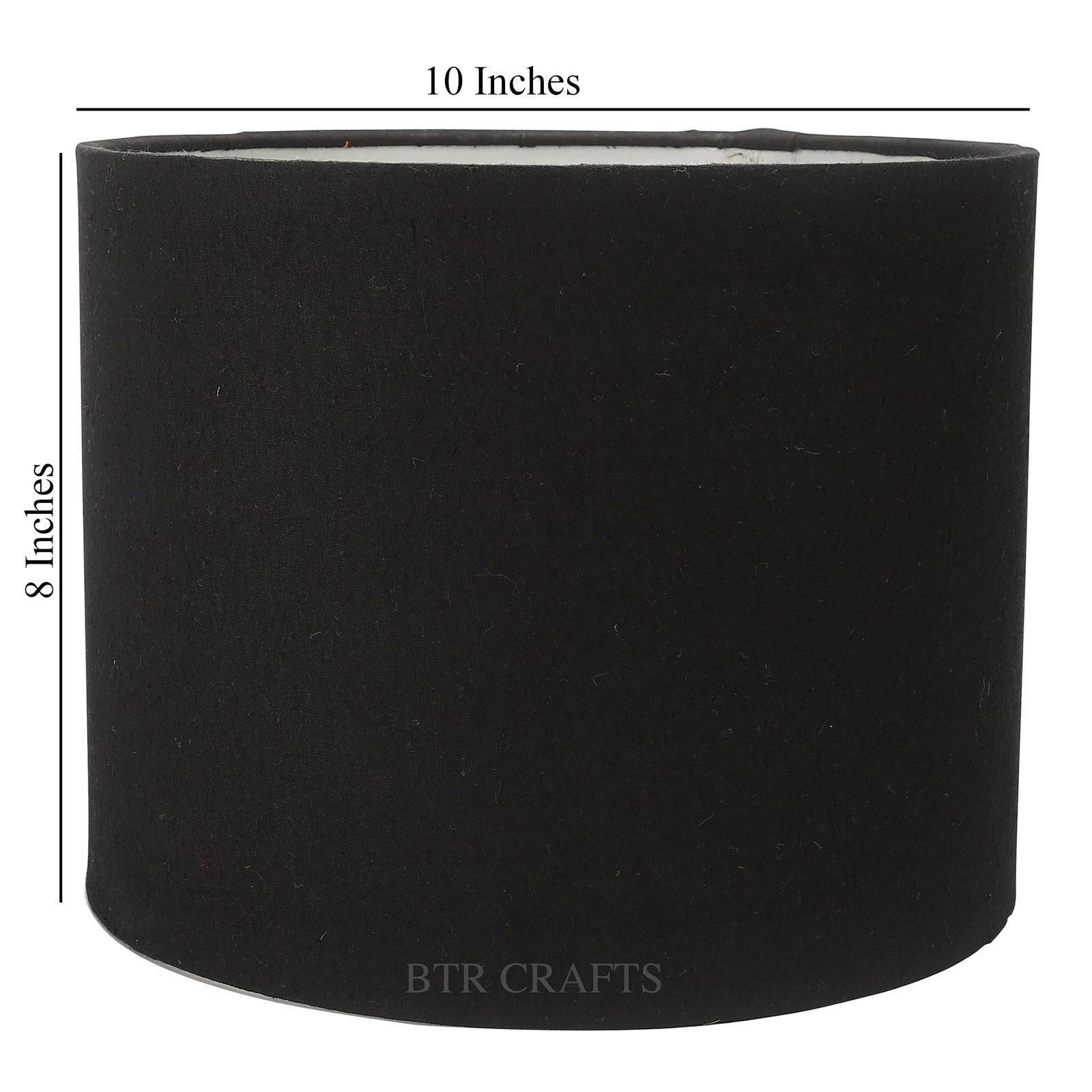 10 Inches Drum Lamp Shade, Suitable For Table and Floor Lamp(Black) - Image 3
