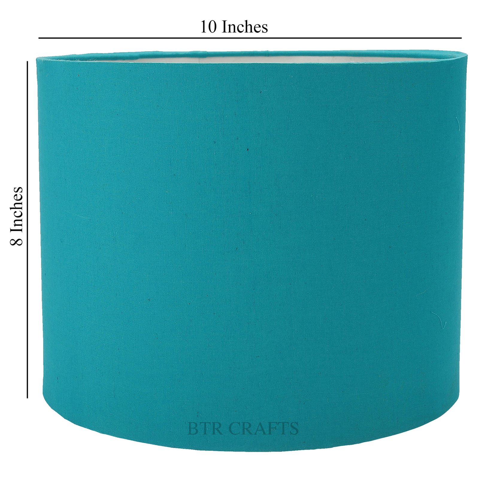 10 Inches Drum Lamp Shade, Suitable For Table and Floor Lamp(Teal) - Image 3