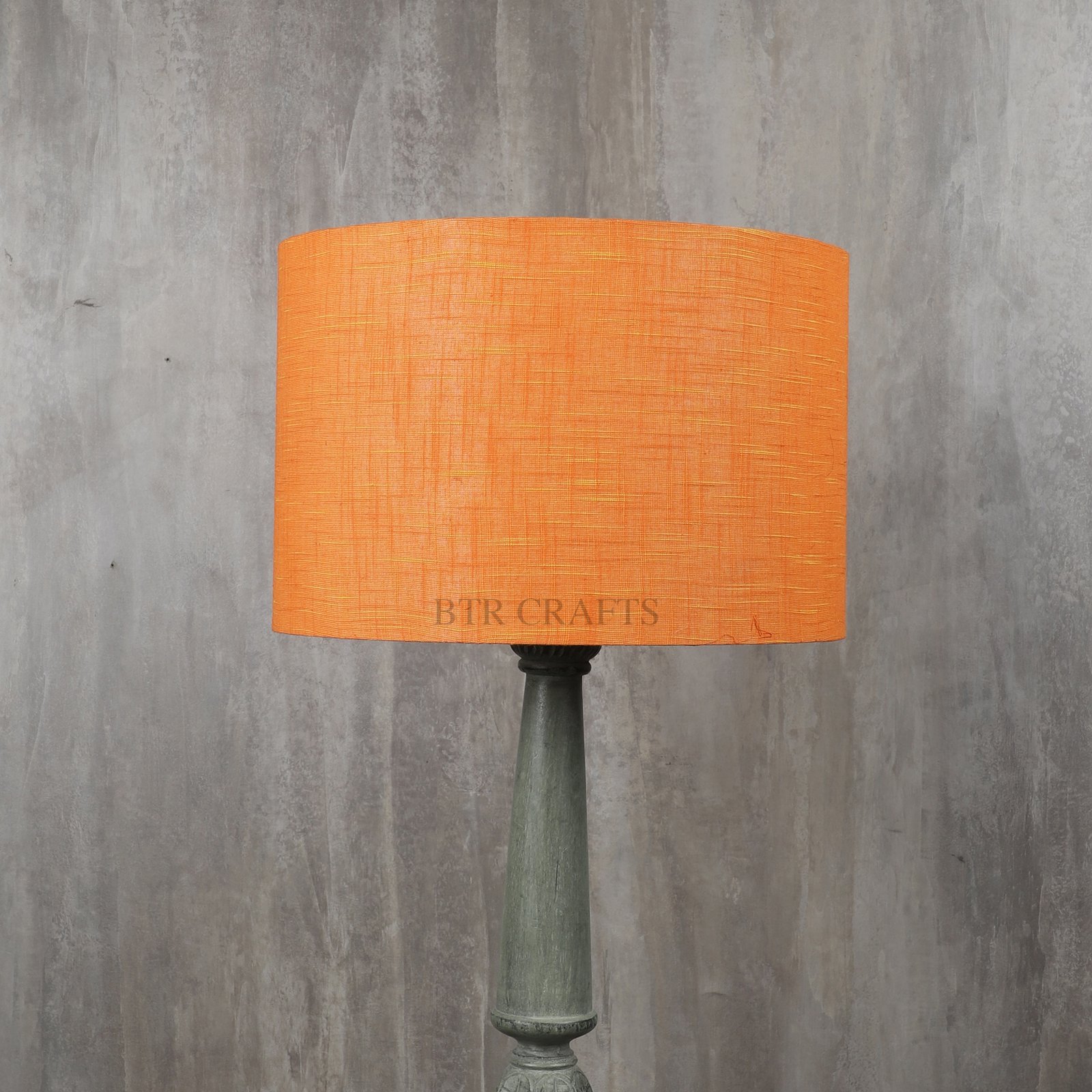 12 Inches Drum Lamp Shade, Suitable For Table and Floor Lamp(Orange Texture) - Image 2