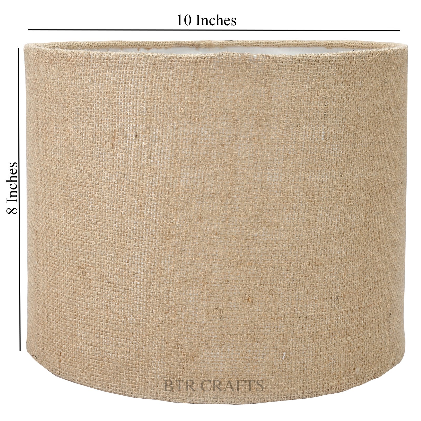 10 Inches Drum Lamp Shade, Suitable For Table and Floor Lamp(Natural Jute) - Image 3
