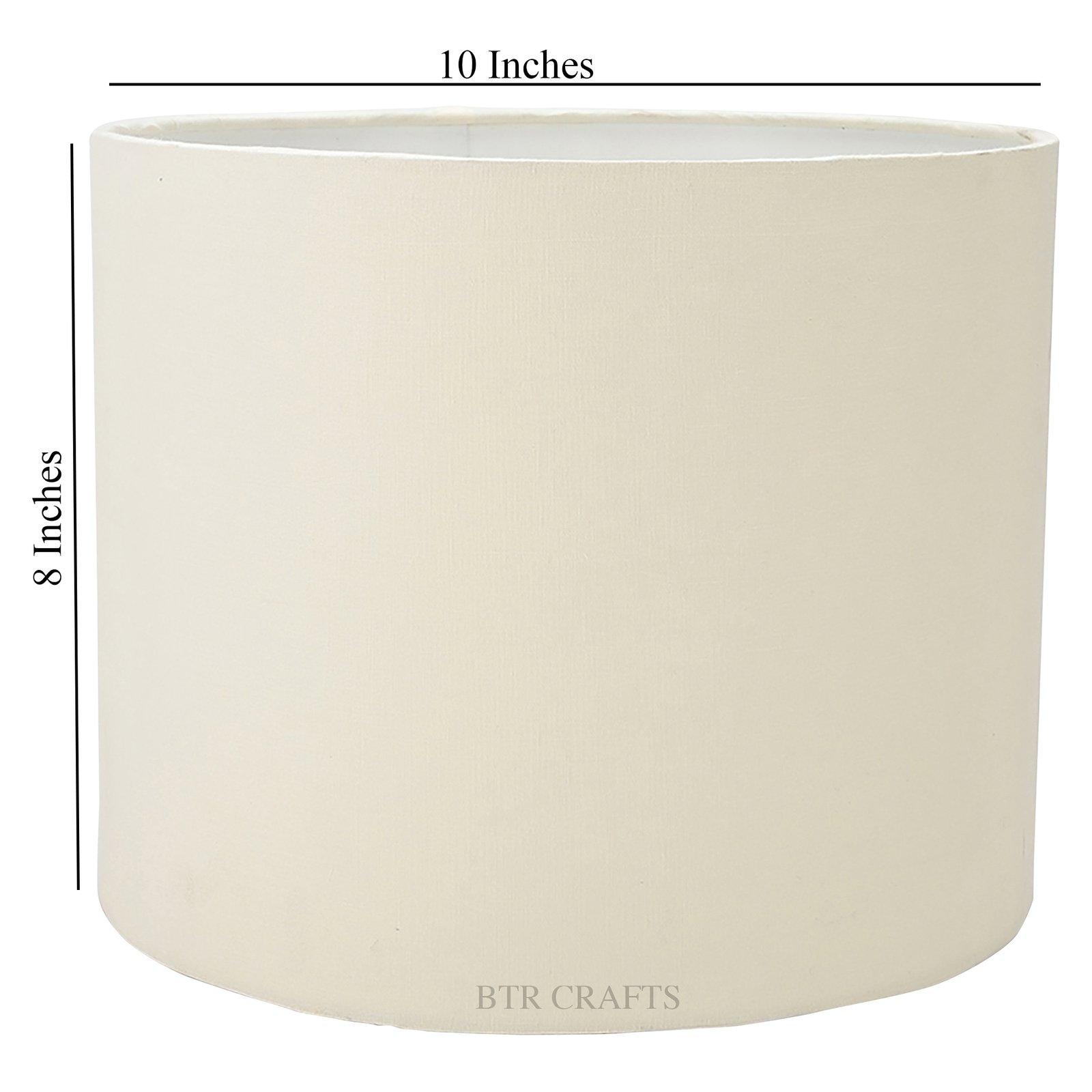 10 Inches Drum Lamp Shade, Suitable For Table and Floor Lamp(Cream) - Image 3