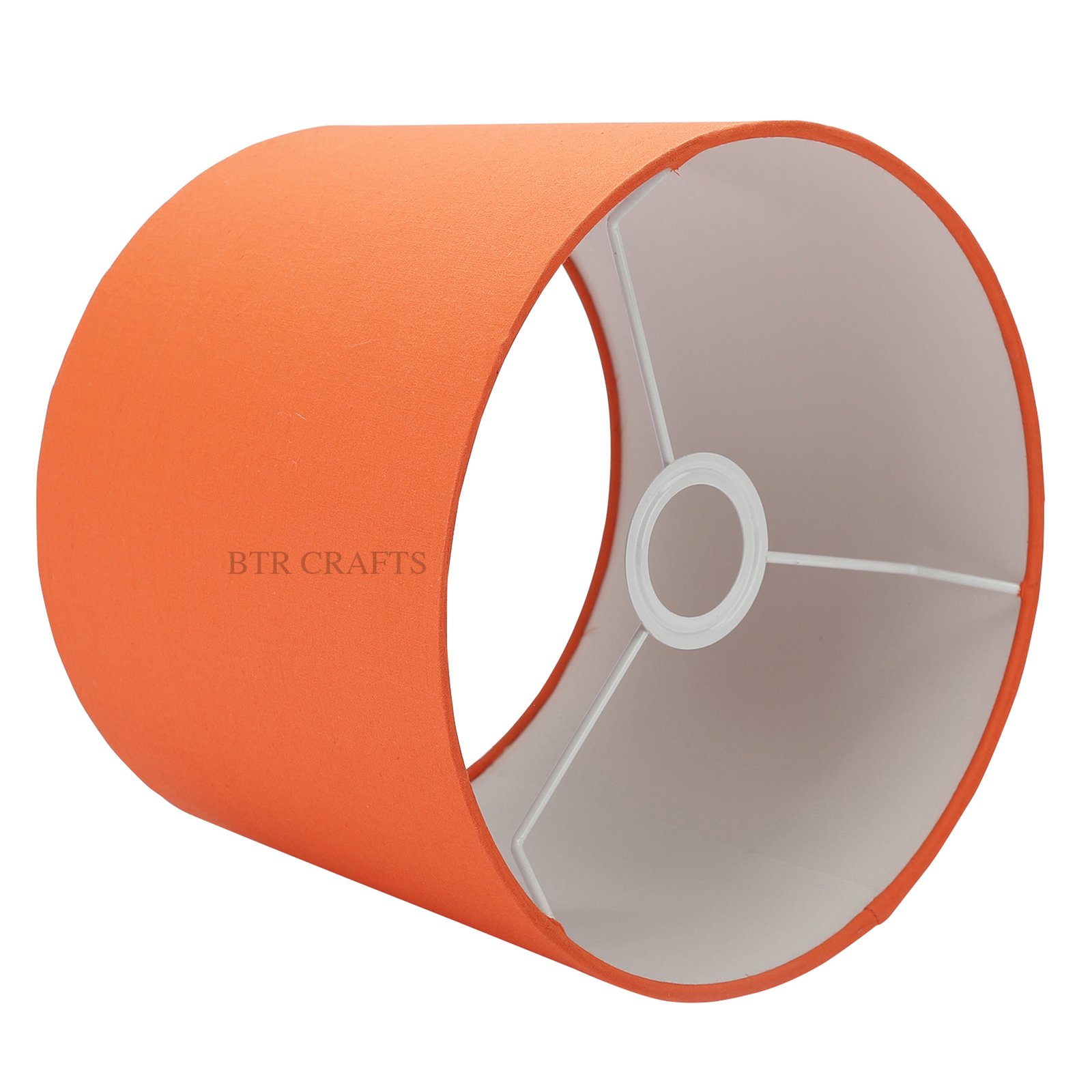 10 Inches Drum Lamp Shade, Suitable For Table and Floor Lamp(Orange) - Image 4