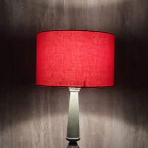 12 Inches Drum Lamp Shade, Suitable For Table and Floor Lamp(Red)