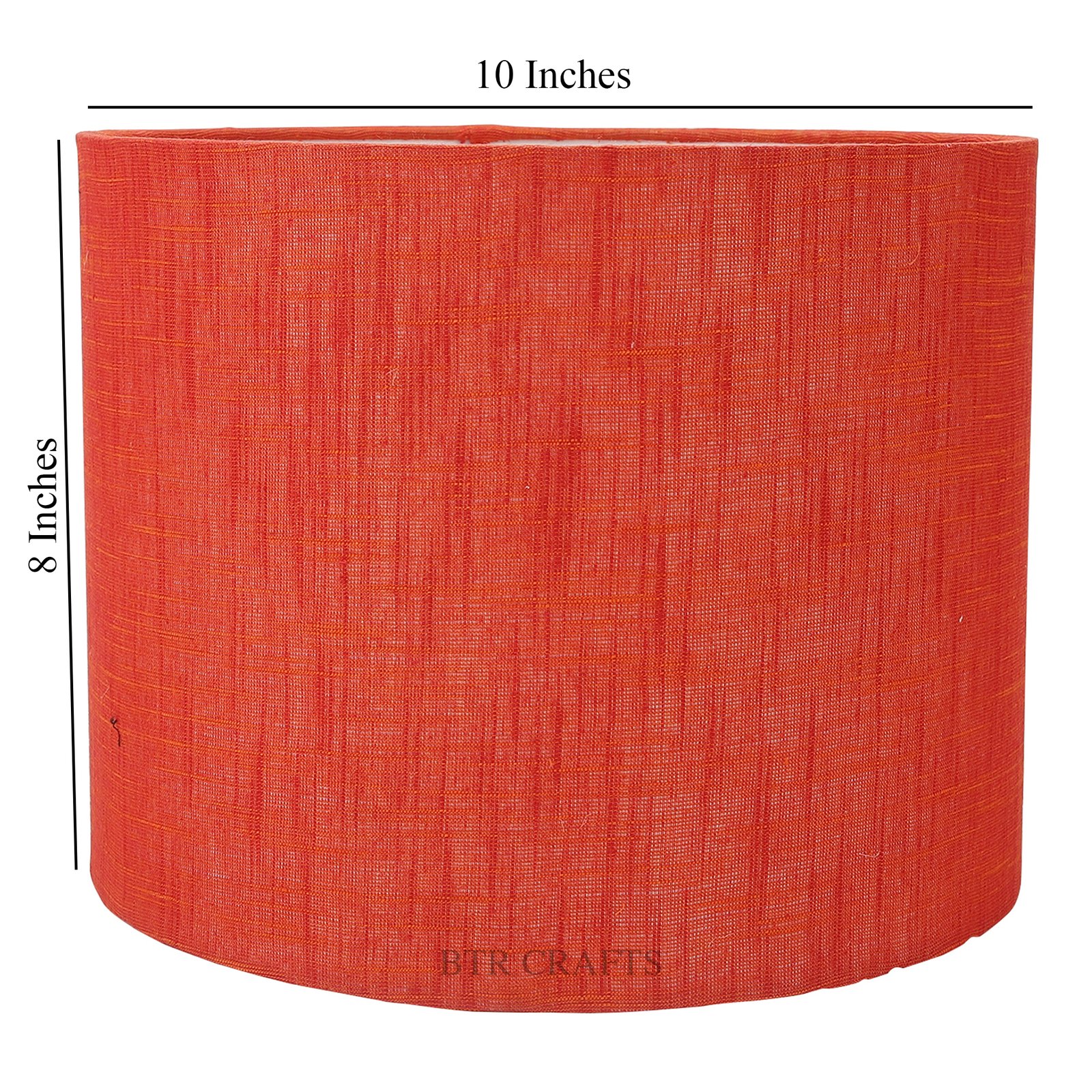 10 Inches Drum Lamp Shade, Suitable For Table and Floor Lamp(Red Texture) - Image 3