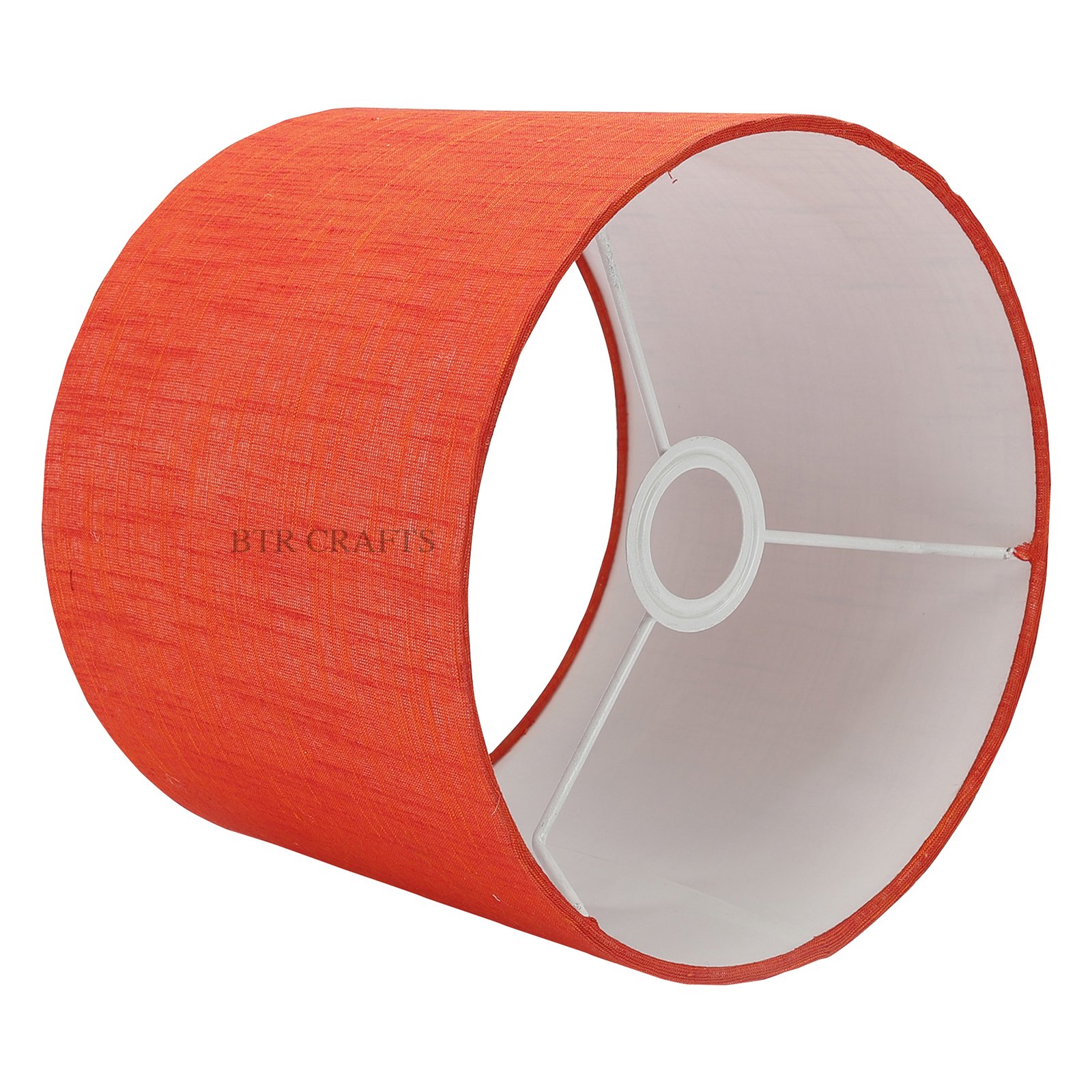 10 Inches Drum Lamp Shade, Suitable For Table and Floor Lamp(Red Texture) - Image 4