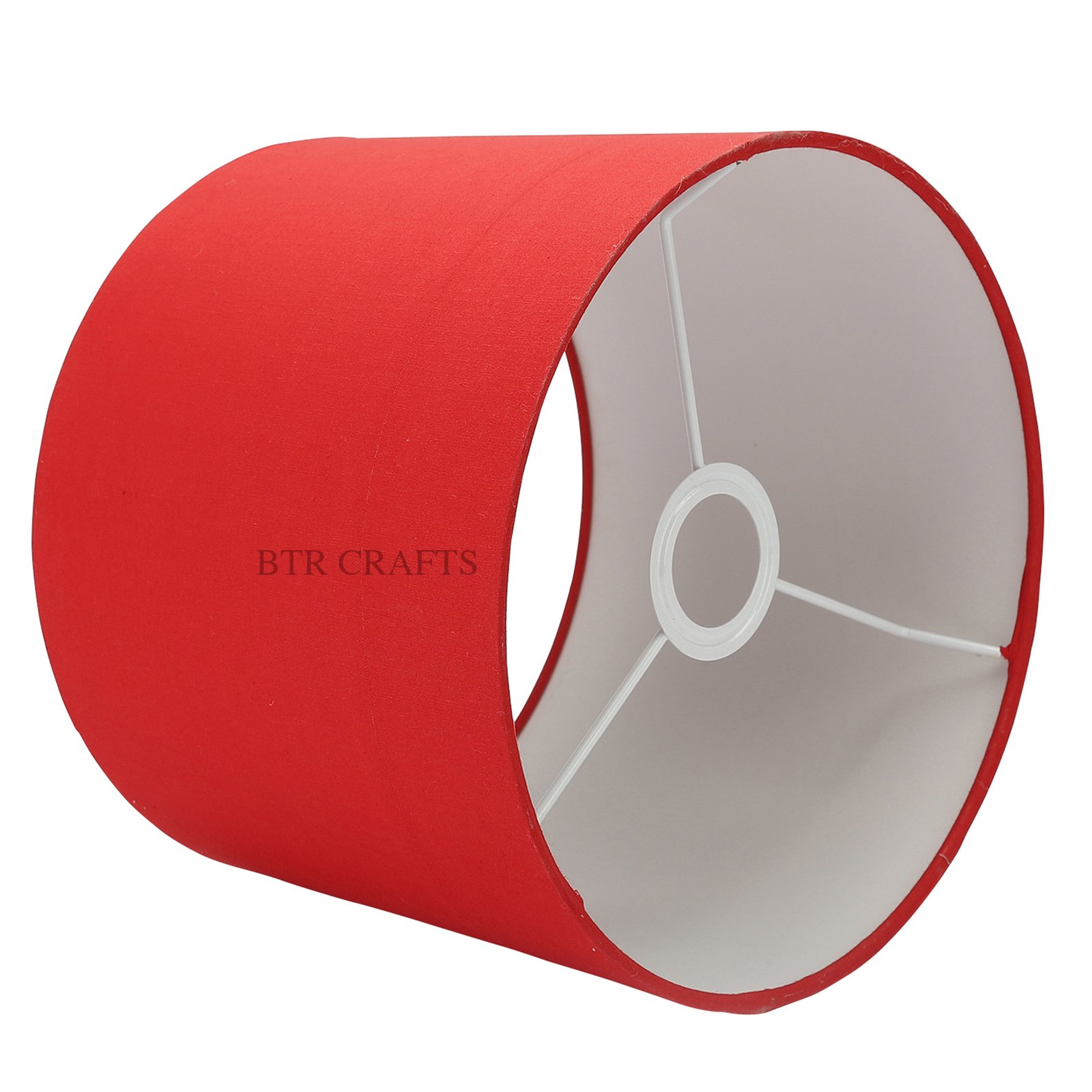 10 Inches Drum Lamp Shade, Suitable For Table and Floor Lamp(Red) - Image 4