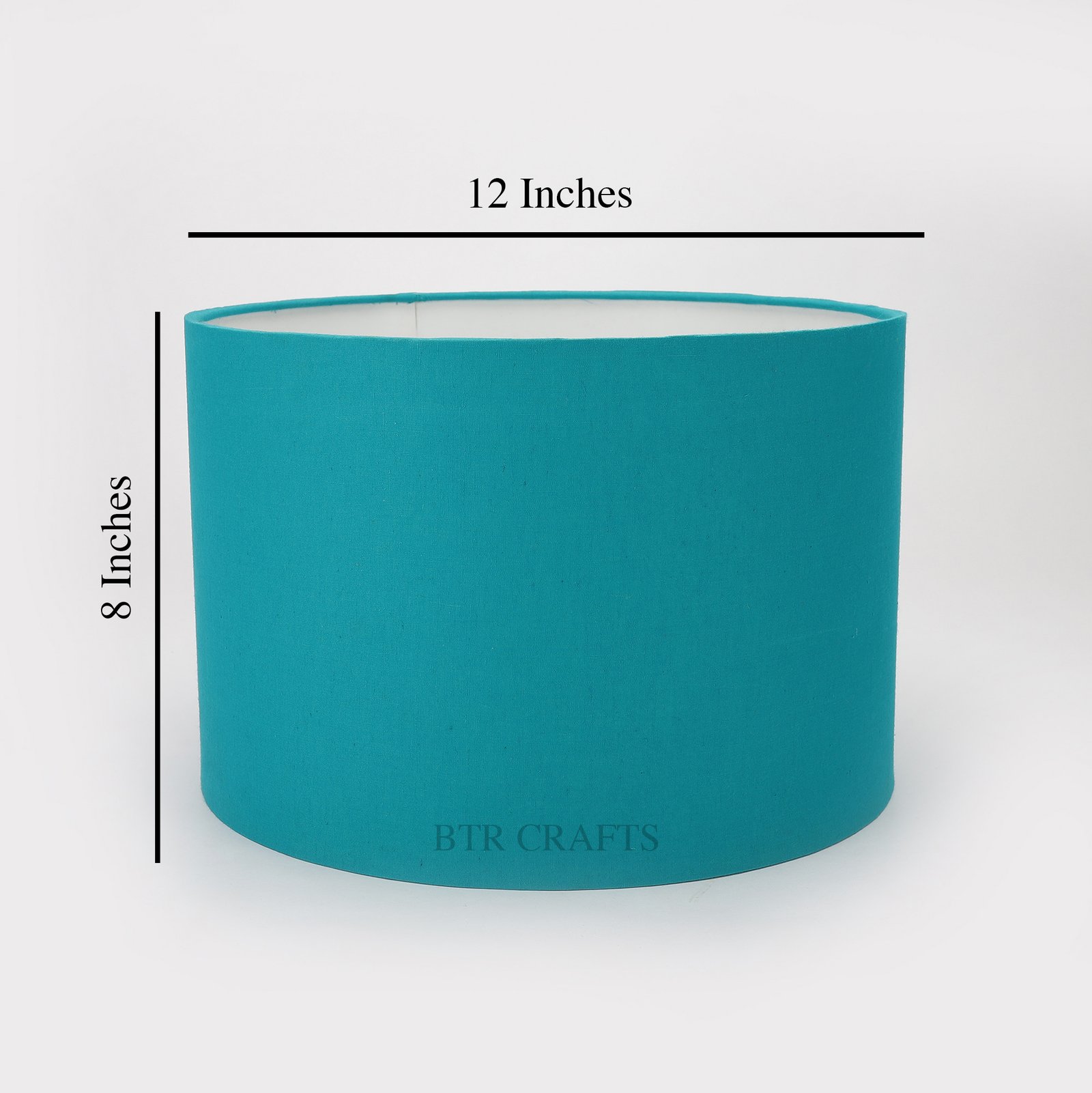 12 Inches Drum Lamp Shade, Suitable For Table and Floor Lamp(Teal) - Image 3
