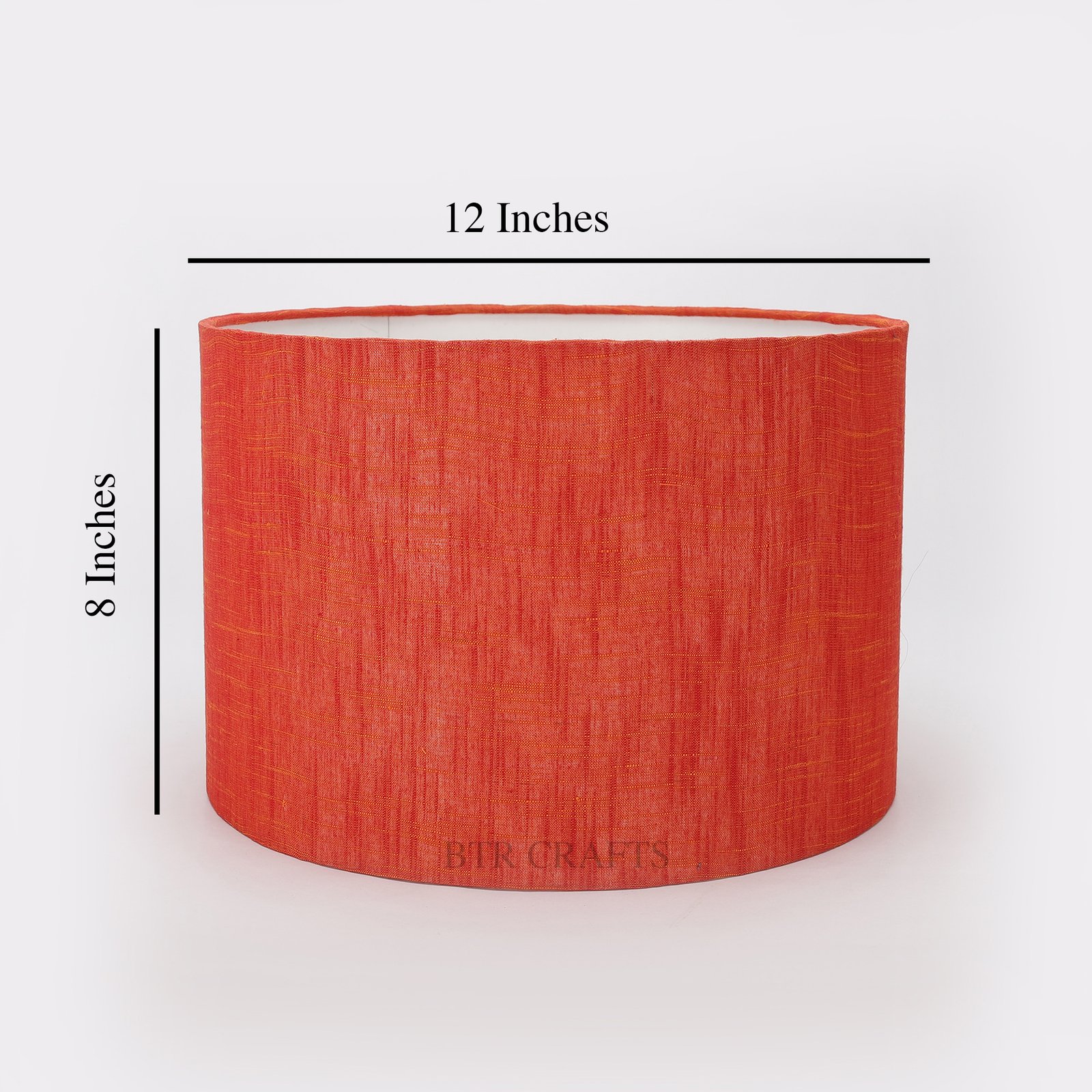 12 Inches Drum Lamp Shade, Suitable For Table and Floor Lamp(Red Texture) - Image 3