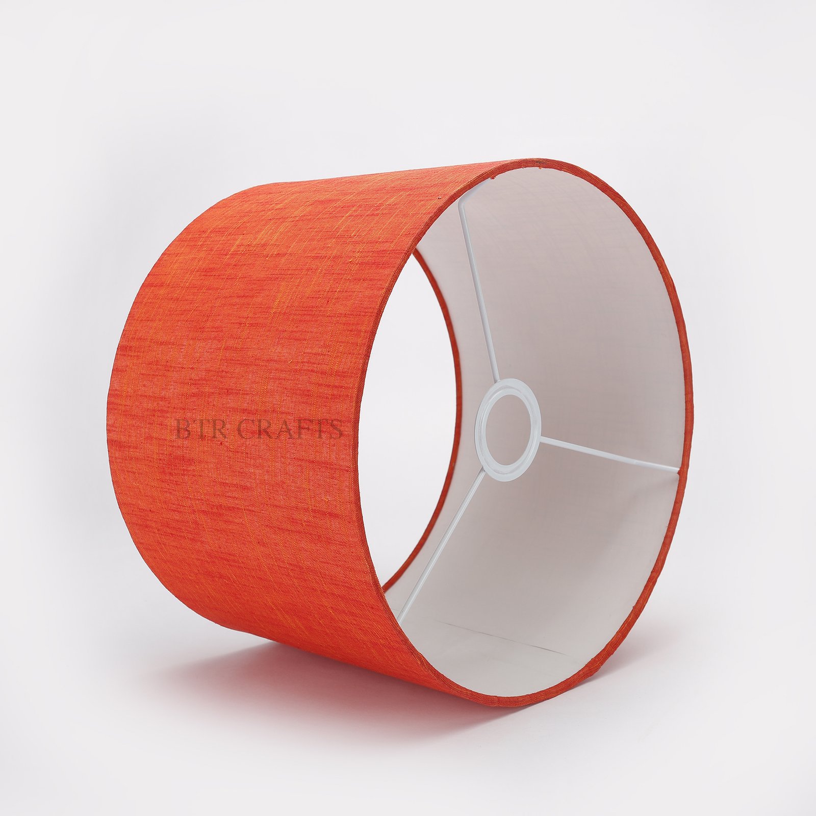 12 Inches Drum Lamp Shade, Suitable For Table and Floor Lamp(Red Texture) - Image 4
