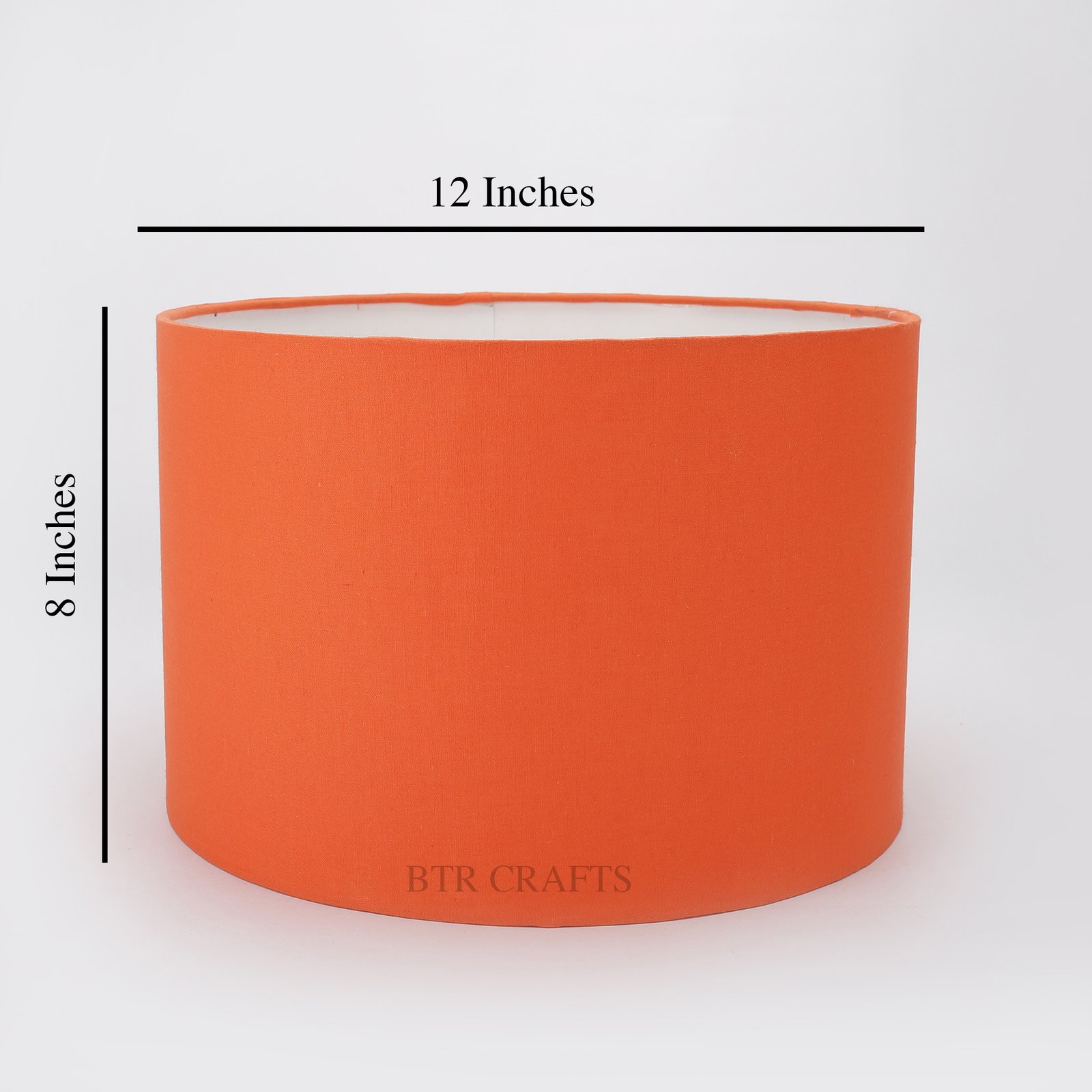 12 Inches Drum Lamp Shade, Suitable For Table and Floor Lamp(Orange) - Image 3