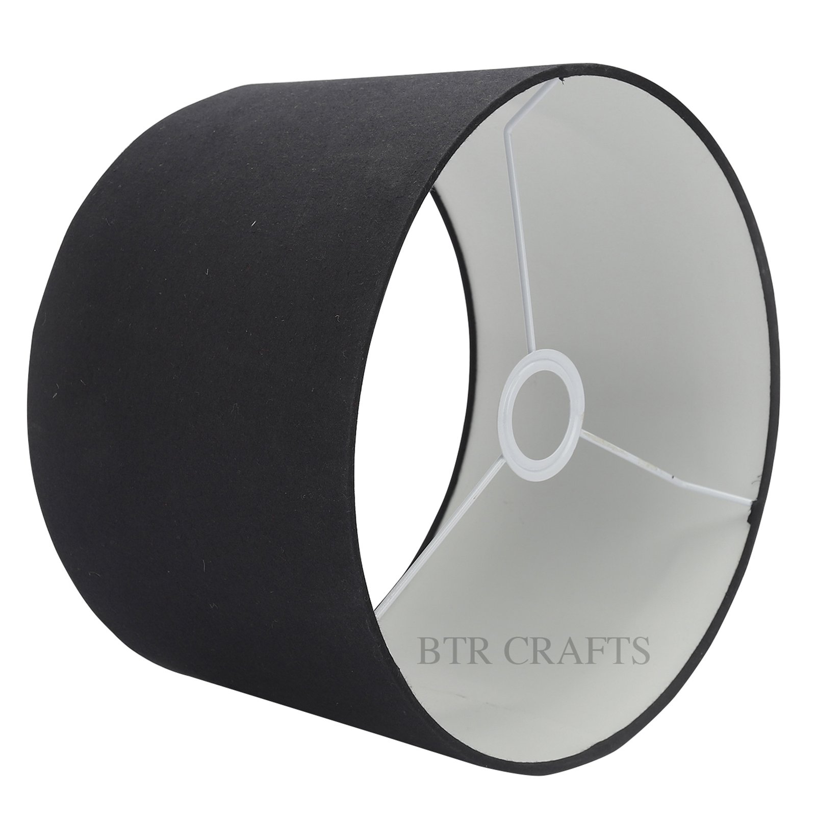12 Inches Drum Lamp Shade, Suitable For Table and Floor Lamp(Black) - Image 4