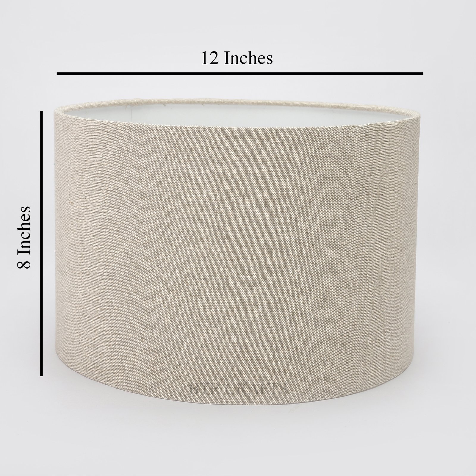 12 Inches Drum Lamp Shade, Suitable For Table and Floor Lamp(Beige) - Image 3