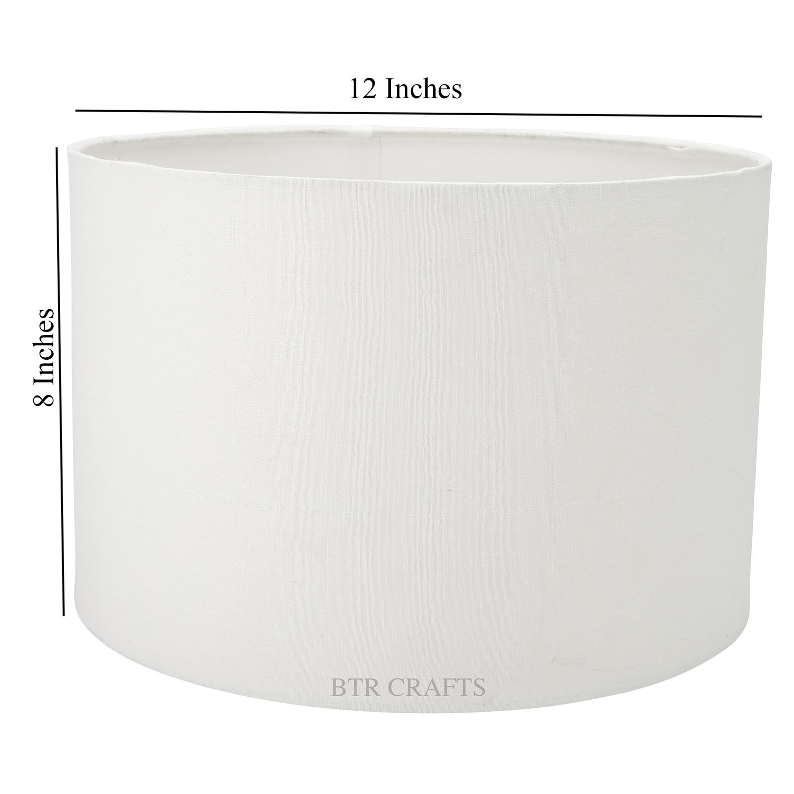 12 Inches Drum Lamp Shade, Suitable For Table and Floor Lamp(White) - Image 3