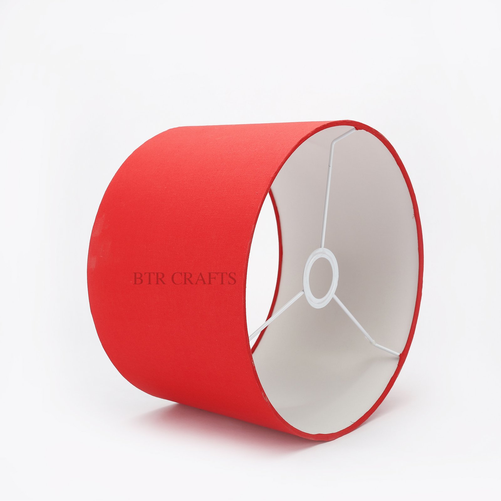 12 Inches Drum Lamp Shade, Suitable For Table and Floor Lamp(Red) - Image 4