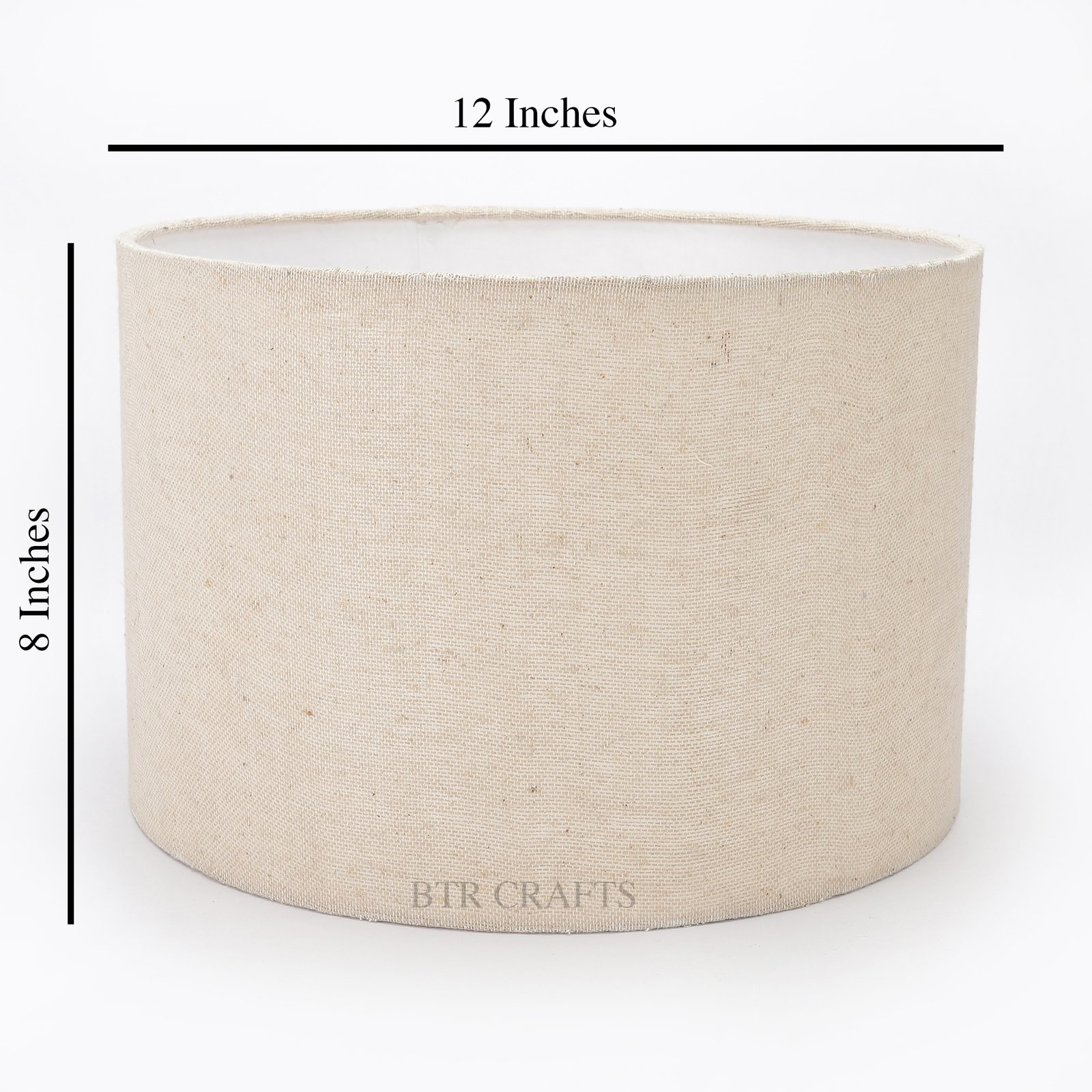 12 Inches Drum Lamp Shade, Suitable For Table and Floor Lamp(Premium Jute) - Image 3