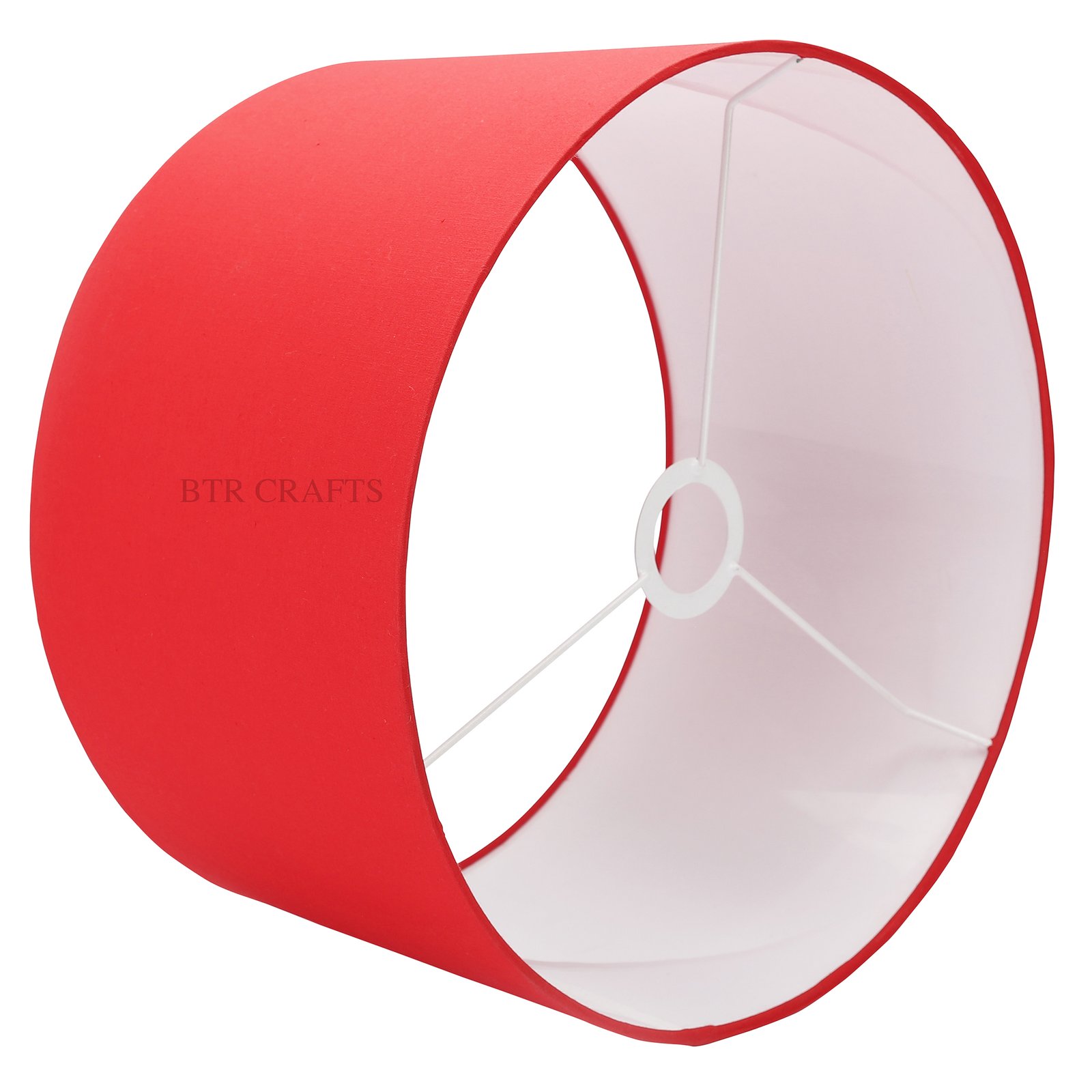 14 Inches Drum Lamp Shade, Suitable For Table and Floor Lamp(Red) - Image 3