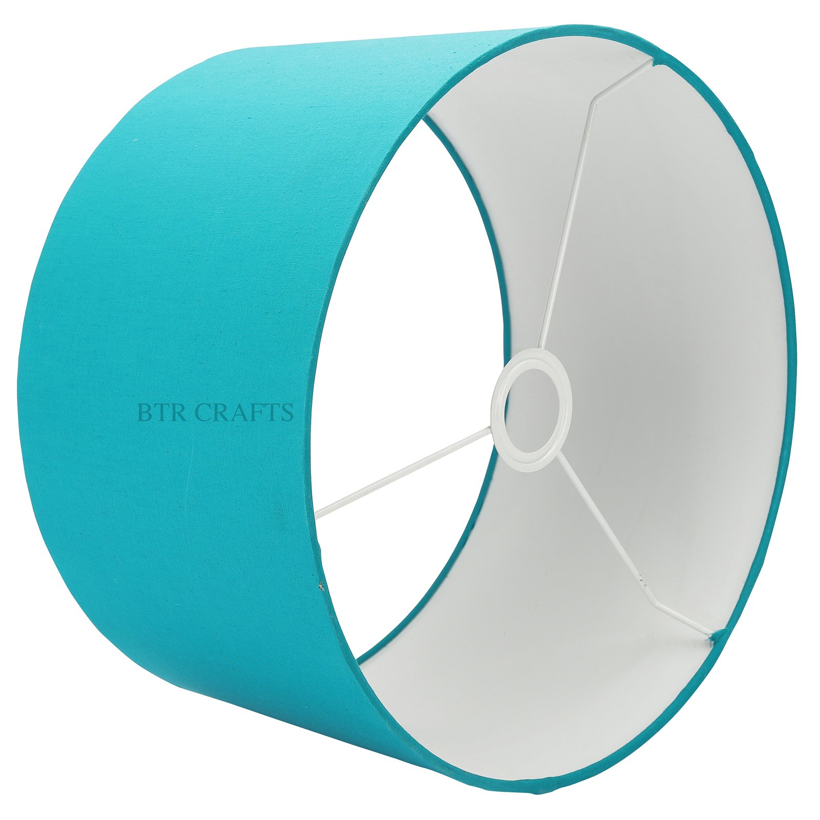 14 Inches Drum Lamp Shade, Suitable For Table and Floor Lamp(Teal) - Image 3