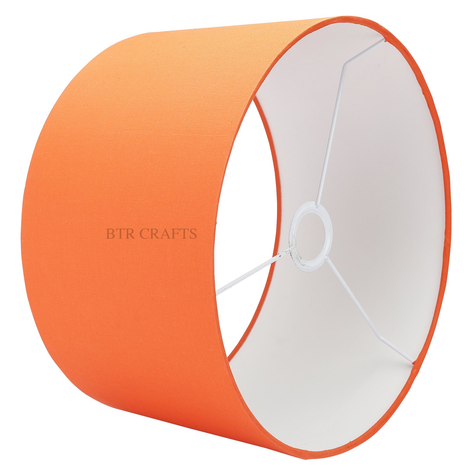 14 Inches Drum Lamp Shade, Suitable For Table and Floor Lamp(Orange) - Image 4