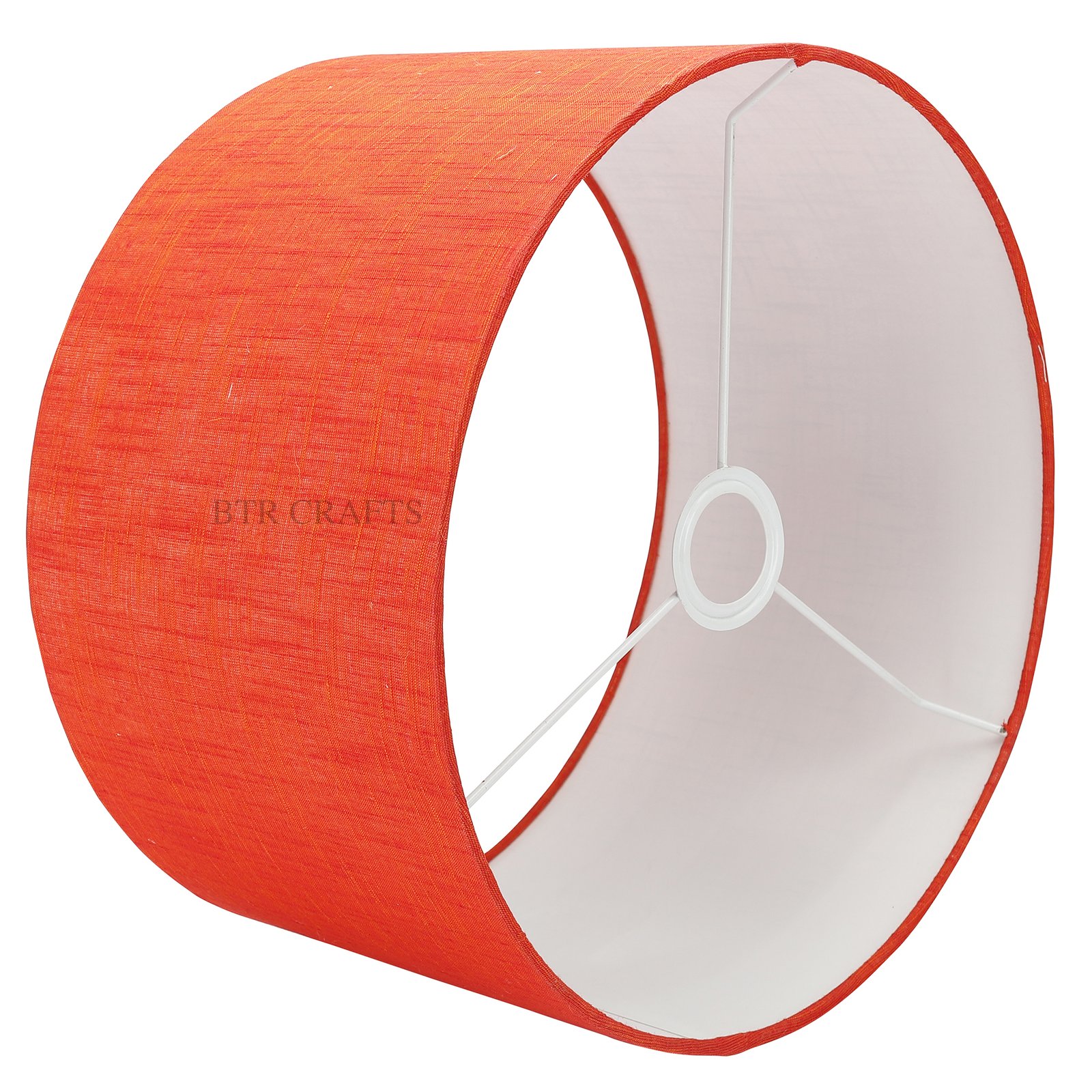 14 Inches Drum Lamp Shade, Suitable For Table and Floor Lamp(Red Texture) - Image 3