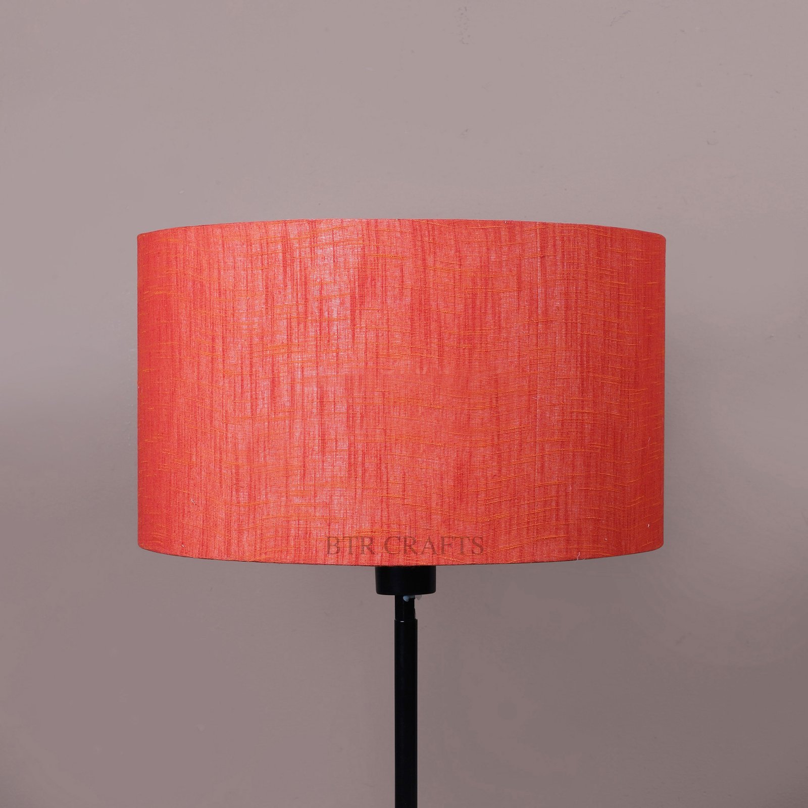 14 Inches Drum Lamp Shade, Suitable For Table and Floor Lamp(Red Texture) - Image 2