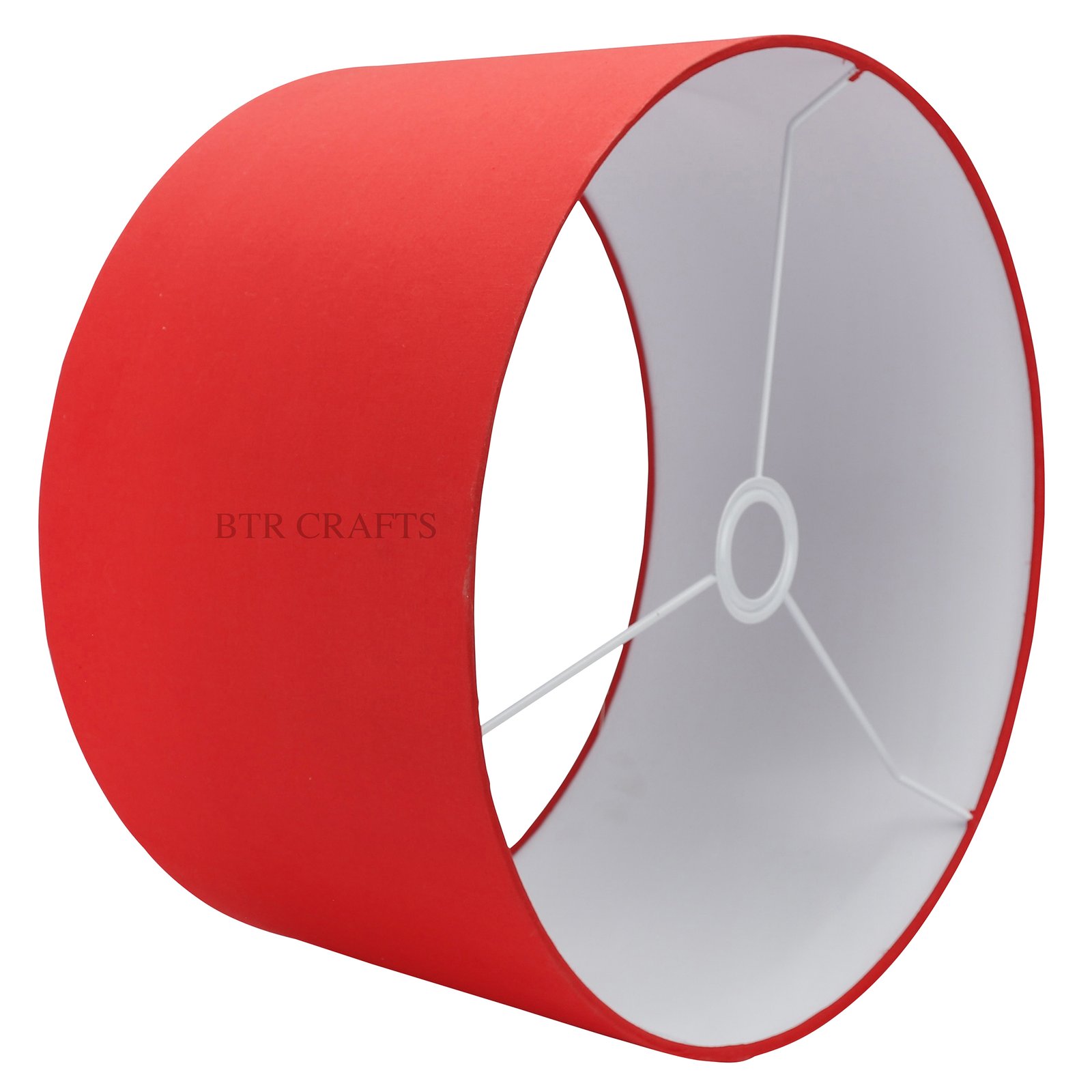 16 Inches Drum Lamp Shade, Suitable For Table and Floor Lamp(Red) - Image 4