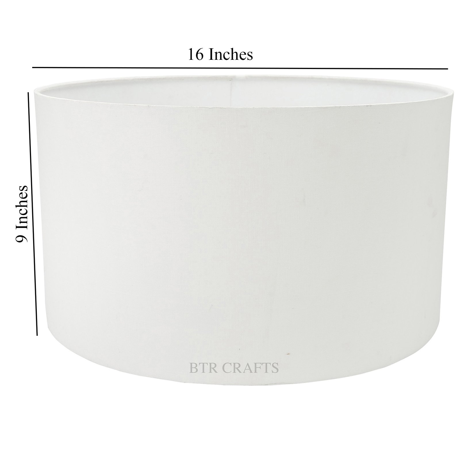 16 Inches Drum Lamp Shade, Suitable For Table and Floor Lamp(White) - Image 3