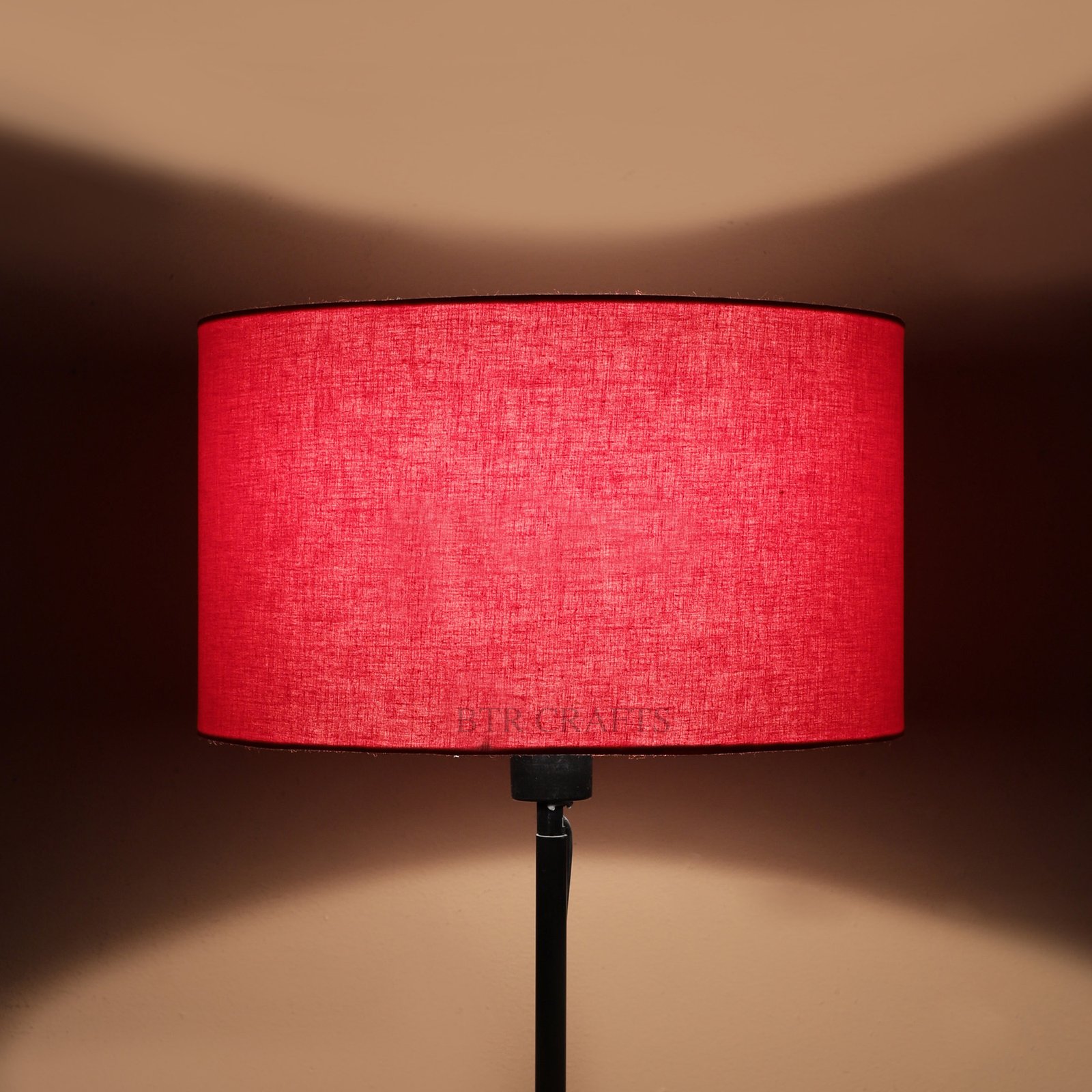 14 Inches Drum Lamp Shade, Suitable For Table and Floor Lamp(Red)