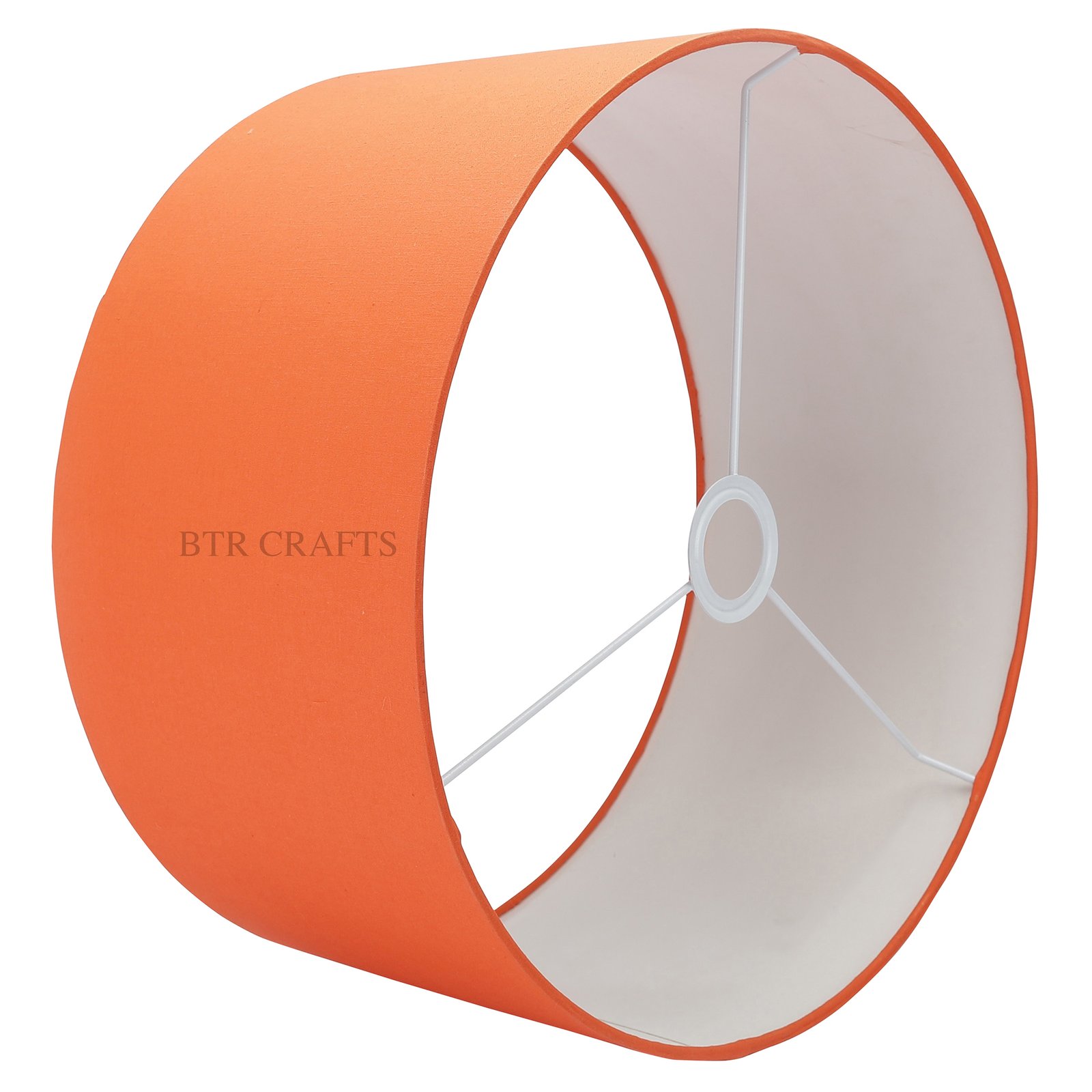 16 Inches Drum Lamp Shade, Suitable For Table and Floor Lamp(Orange) - Image 4