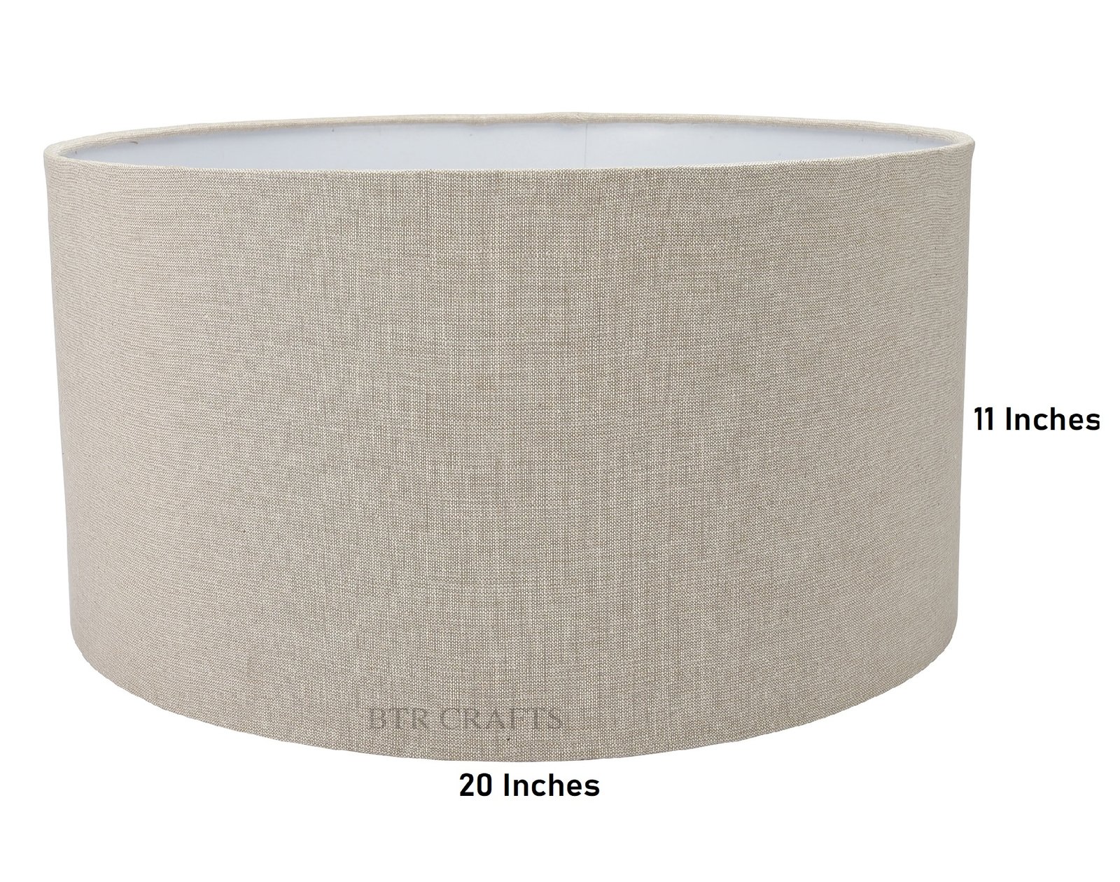 20 Inches Drum Lamp Shade, Suitable For Table and Floor Lamp(Beige) - Image 4