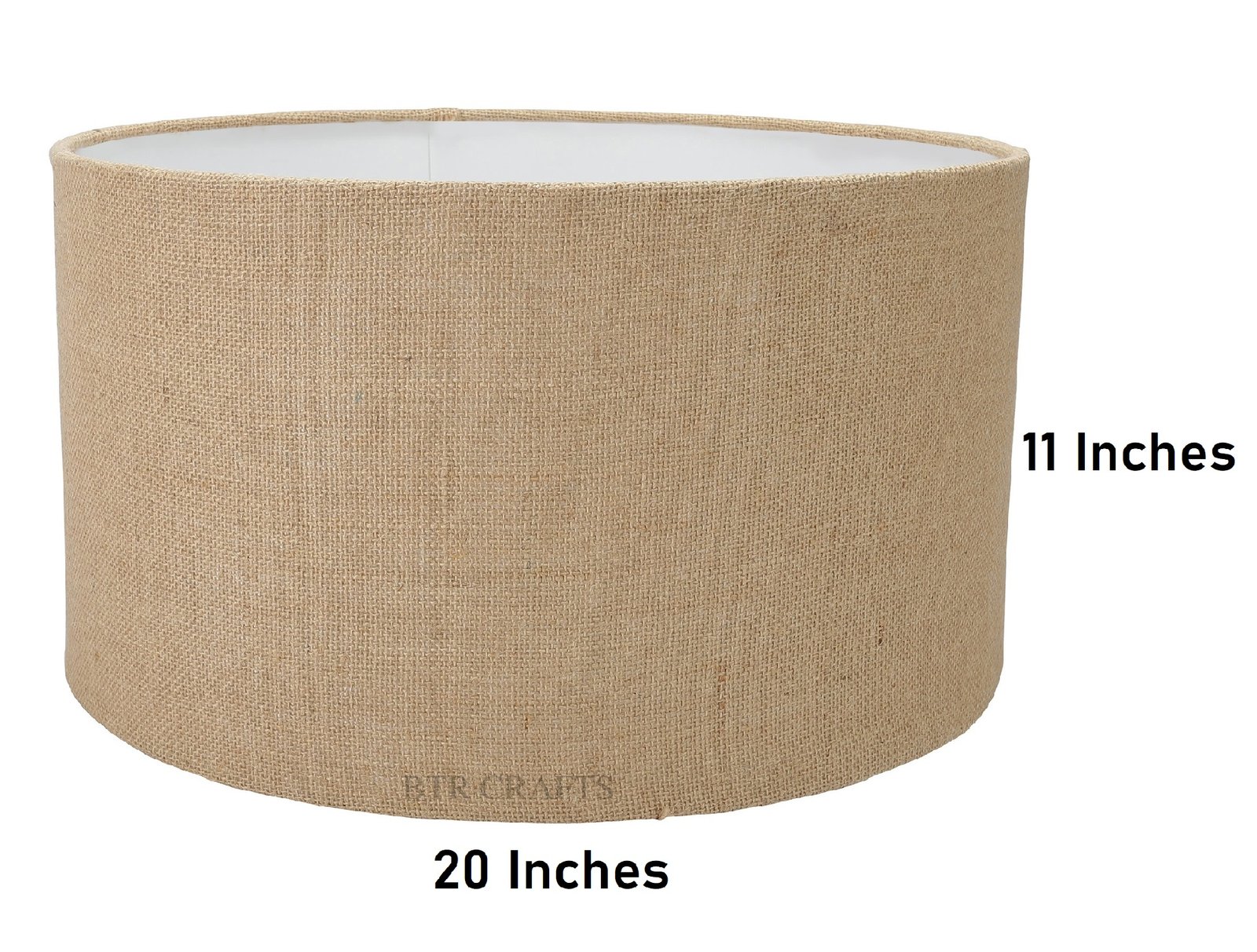 20 Inches Drum Lamp Shade, Suitable For Table and Floor Lamp(Natural Jute) - Image 4