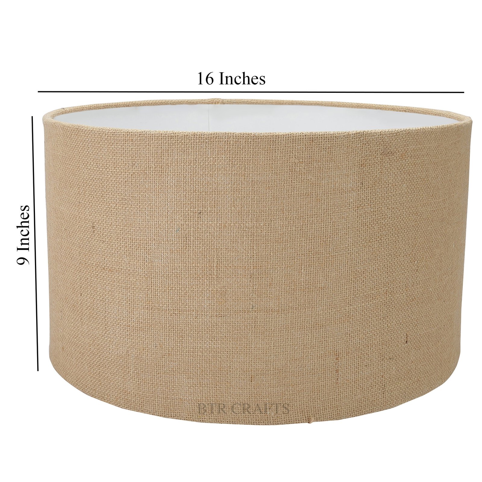 16 Inches Drum Lamp Shade, Suitable For Table and Floor Lamp(Natural Jute) - Image 4