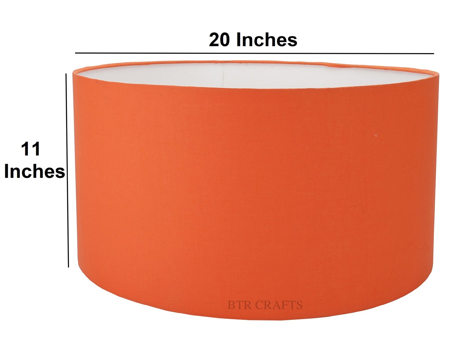 20 Inches Drum Lamp Shade, Suitable For Table and Floor Lamp(Orange) - Image 4