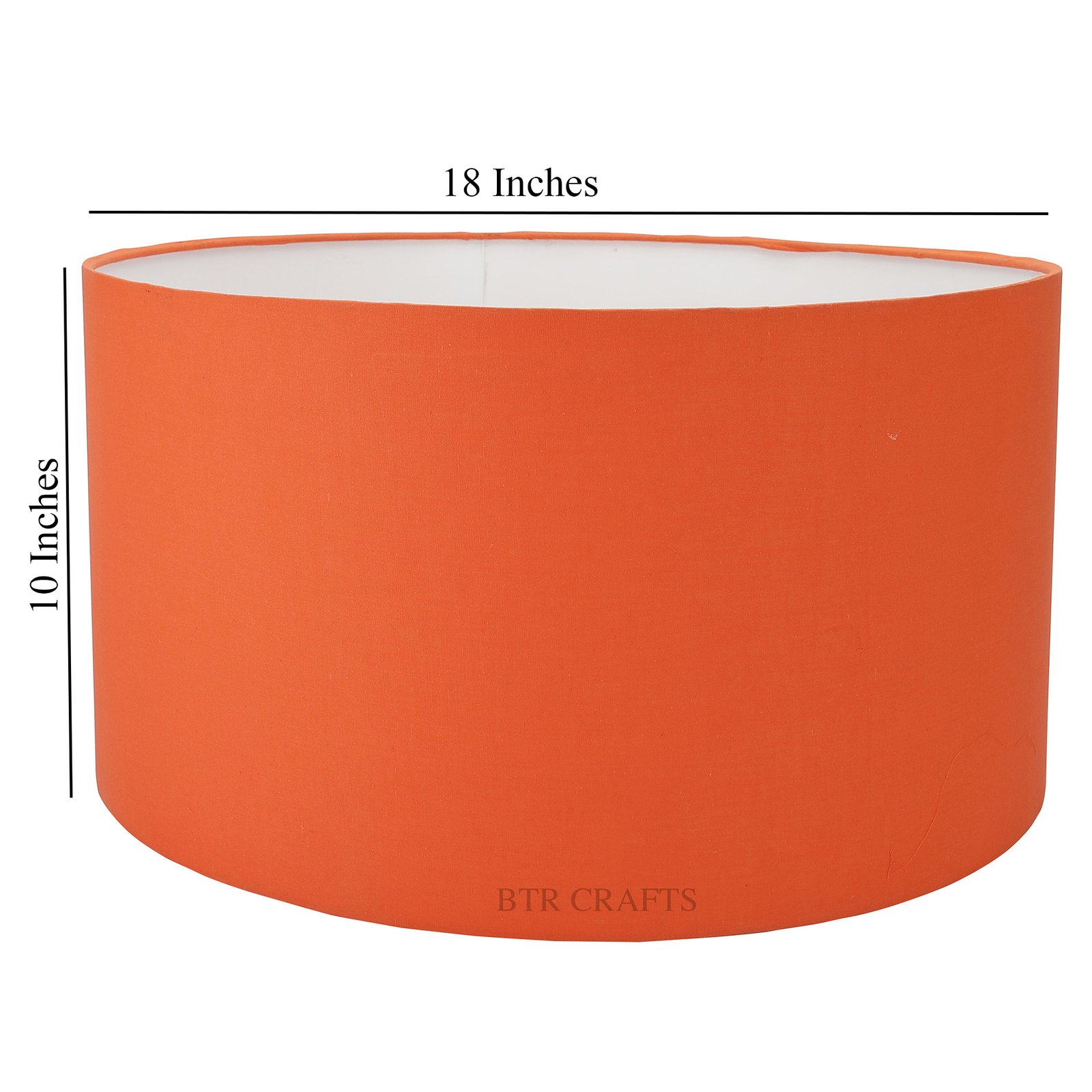18 Inches Drum Lamp Shade, Suitable For Table and Floor Lamp(Orange) - Image 3