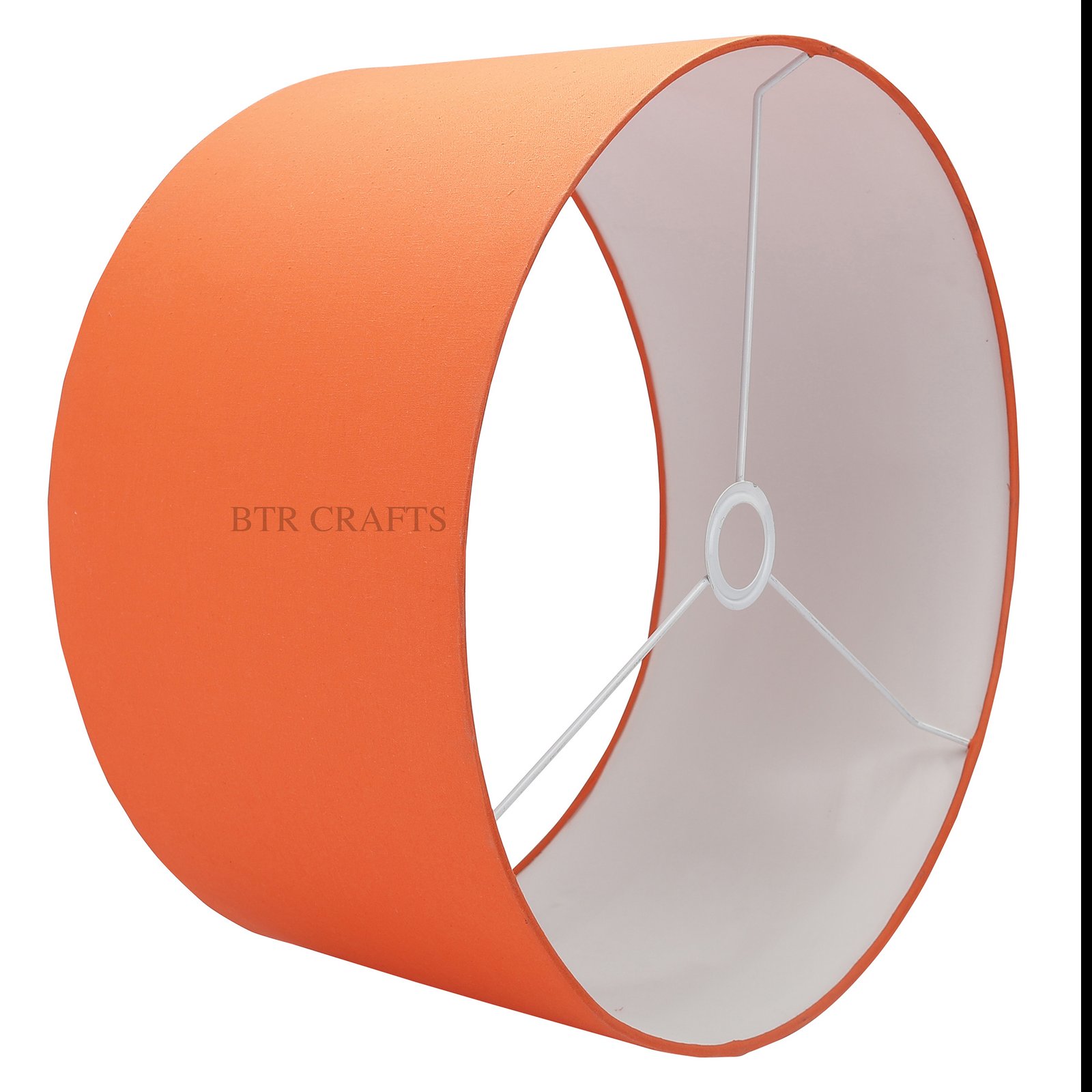 18 Inches Drum Lamp Shade, Suitable For Table and Floor Lamp(Orange) - Image 4