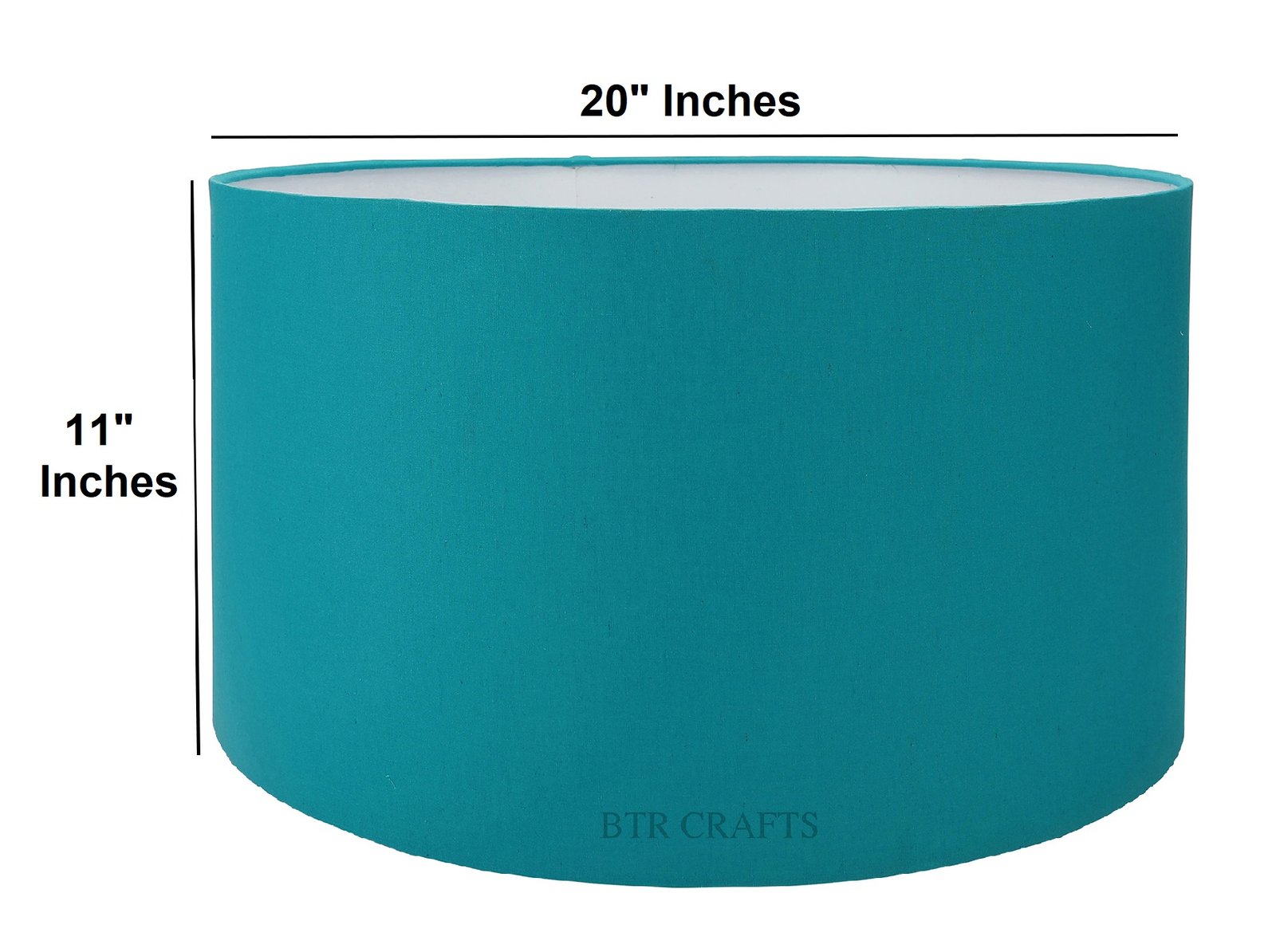 20 Inches Drum Lamp Shade, Suitable For Table and Floor Lamp(Teal) - Image 4