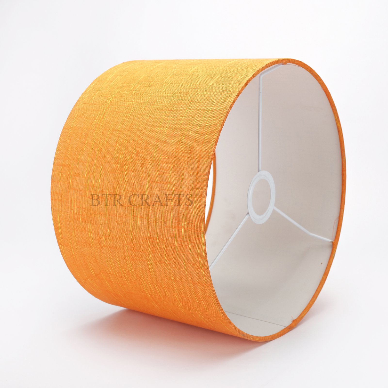 12 Inches Drum Lamp Shade, Suitable For Table and Floor Lamp(Orange Texture) - Image 4
