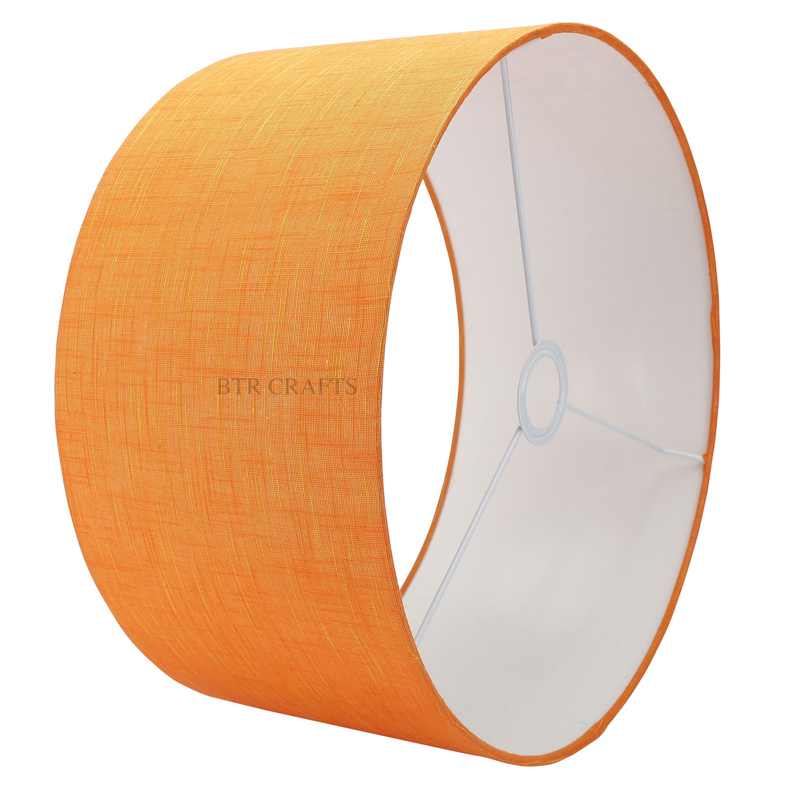 16 Inches Drum Lamp Shade, Suitable For Table and Floor Lamp(Orange Texture) - Image 4
