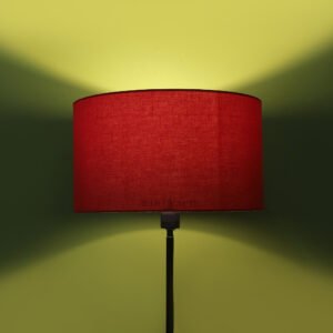16 Inches Drum Lamp Shade, Suitable For Table and Floor Lamp(Red)