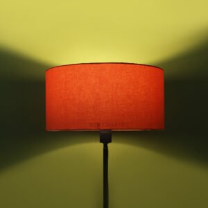 16 Inches Drum Lamp Shade, Suitable For Table and Floor Lamp(Orange)
