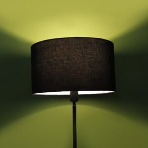 16 Inches Drum Lamp Shade, Suitable For Table and Floor Lamp(Black)