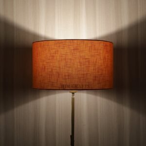 18 Inches Drum Lamp Shade, Suitable For Table and Floor Lamp(Orange Texture)