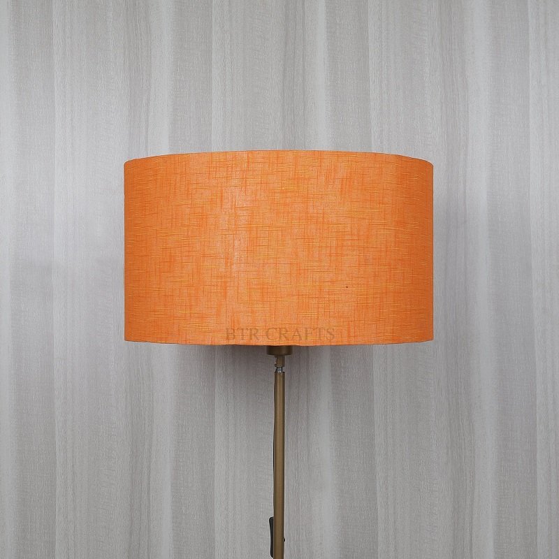 18 Inches Drum Lamp Shade, Suitable For Table and Floor Lamp(Orange Texture) - Image 2