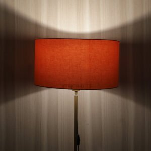 18 Inches Drum Lamp Shade, Suitable For Table and Floor Lamp(Orange)