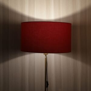 18 Inches Drum Lamp Shade, Suitable For Table and Floor Lamp(Red)