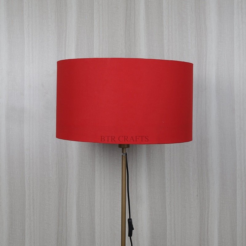 18 Inches Drum Lamp Shade, Suitable For Table and Floor Lamp(Red) - Image 2