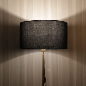 18 Inches Drum Lamp Shade, Suitable For Table and Floor Lamp(Black)